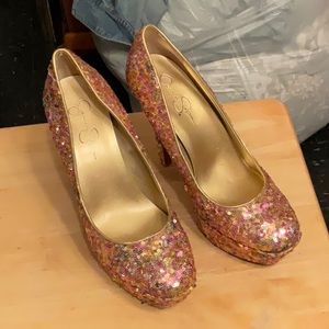 Jessica Simpson, Size 11, Pink Sequin for color.❤️